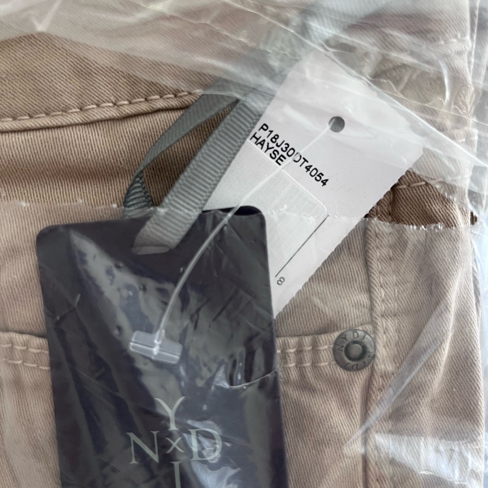 NWT NEW NYDJ Women's Samantha Slim Jeans Hayseed Skinny Stretch Beige Women’s - Picture 7 of 8